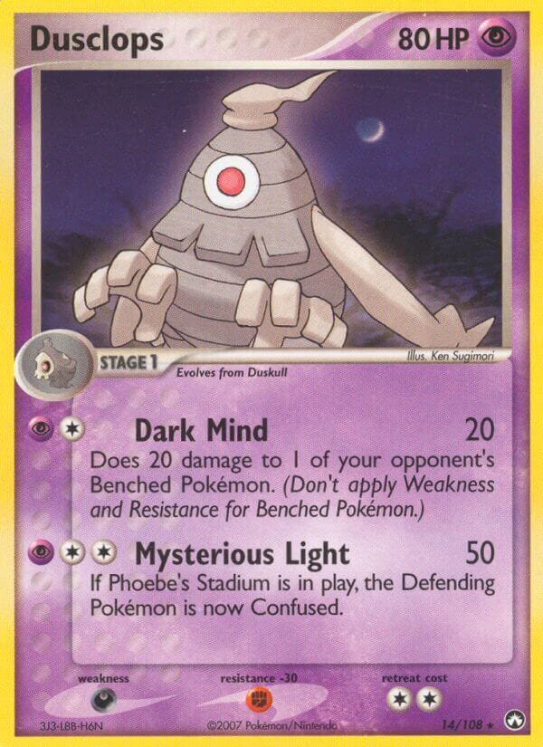 Dusclops (14/108) (Theme Deck Exclusive) [EX: Power Keepers] Pokemon Single Pokémon  | Multizone: Comics And Games
