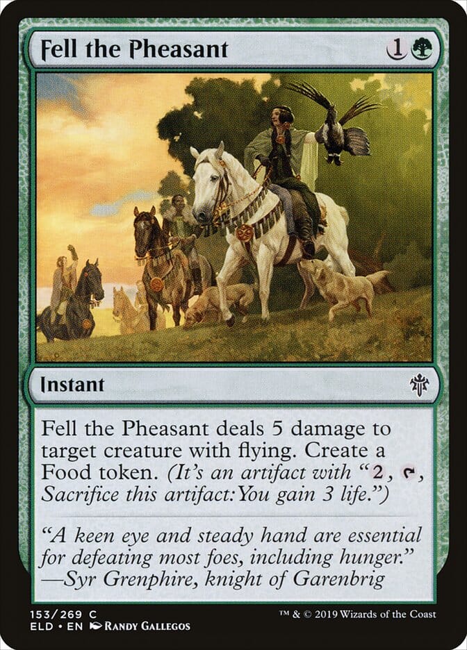 Fell the Pheasant [Throne of Eldraine] MTG Single Magic: The Gathering  | Multizone: Comics And Games