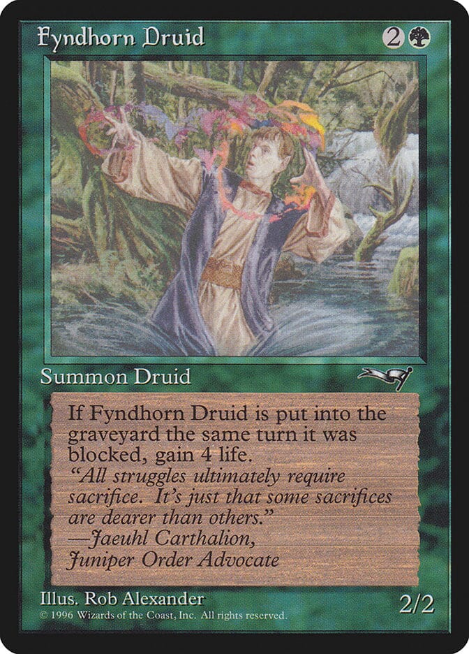Fyndhorn Druid (Flame Circle) [Alliances] MTG Single Magic: The Gathering  | Multizone: Comics And Games