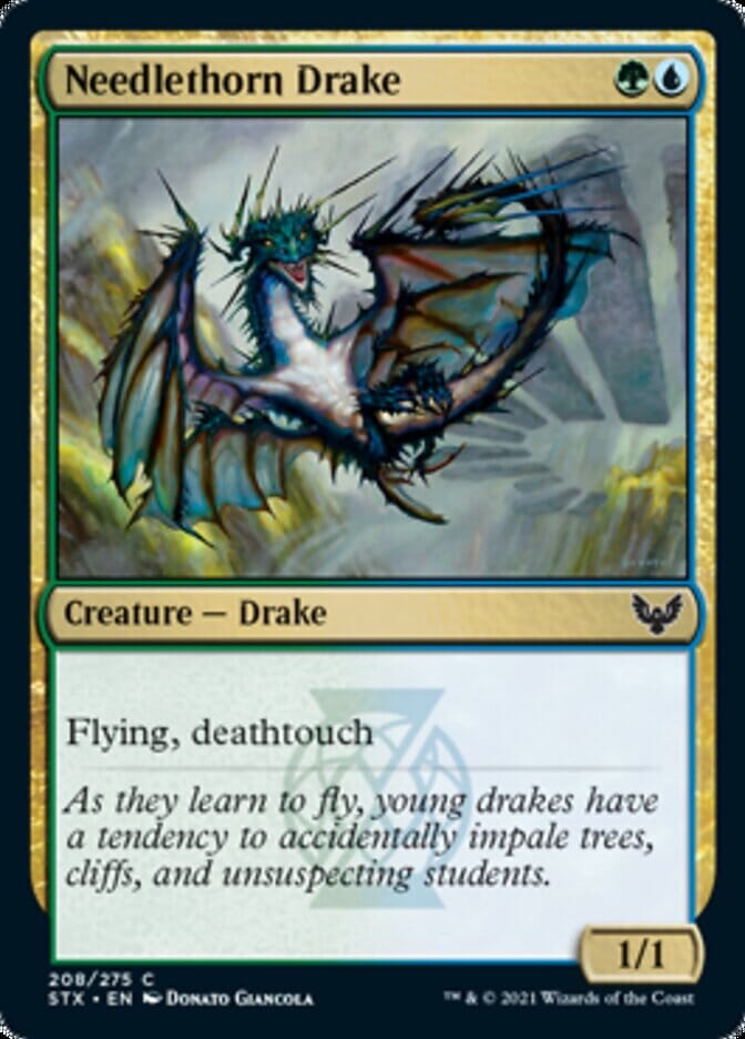 Needlethorn Drake [Strixhaven: School of Mages] MTG Single Magic: The Gathering  | Multizone: Comics And Games