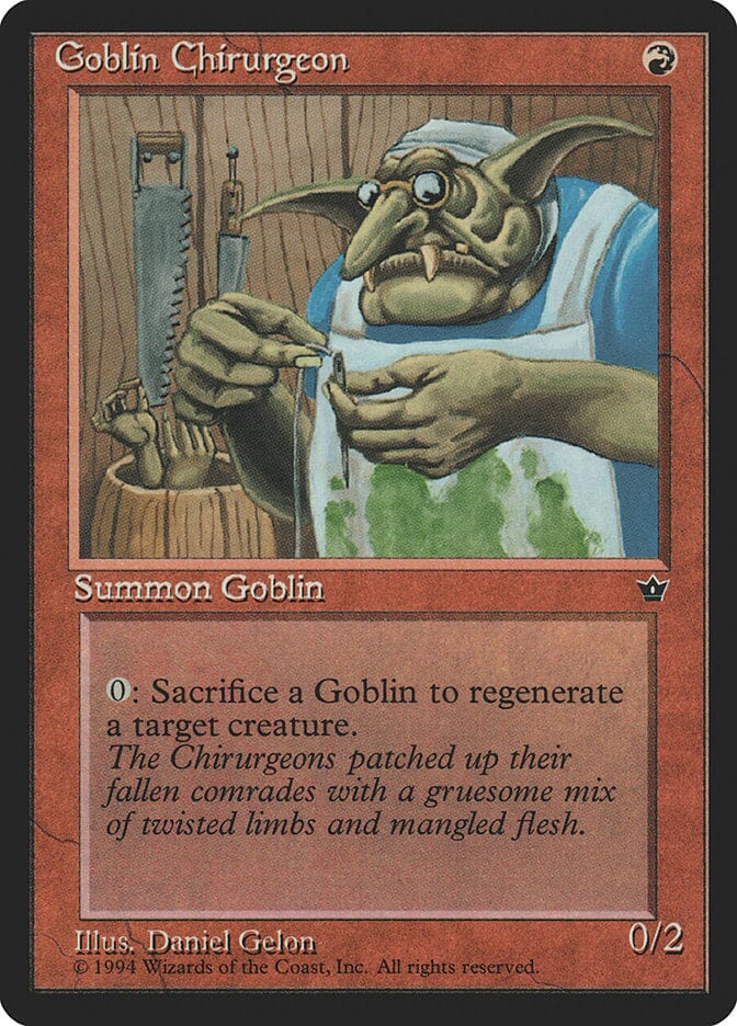 Goblin Chirurgeon (Daniel Gelon) [Fallen Empires] MTG Single Magic: The Gathering  | Multizone: Comics And Games