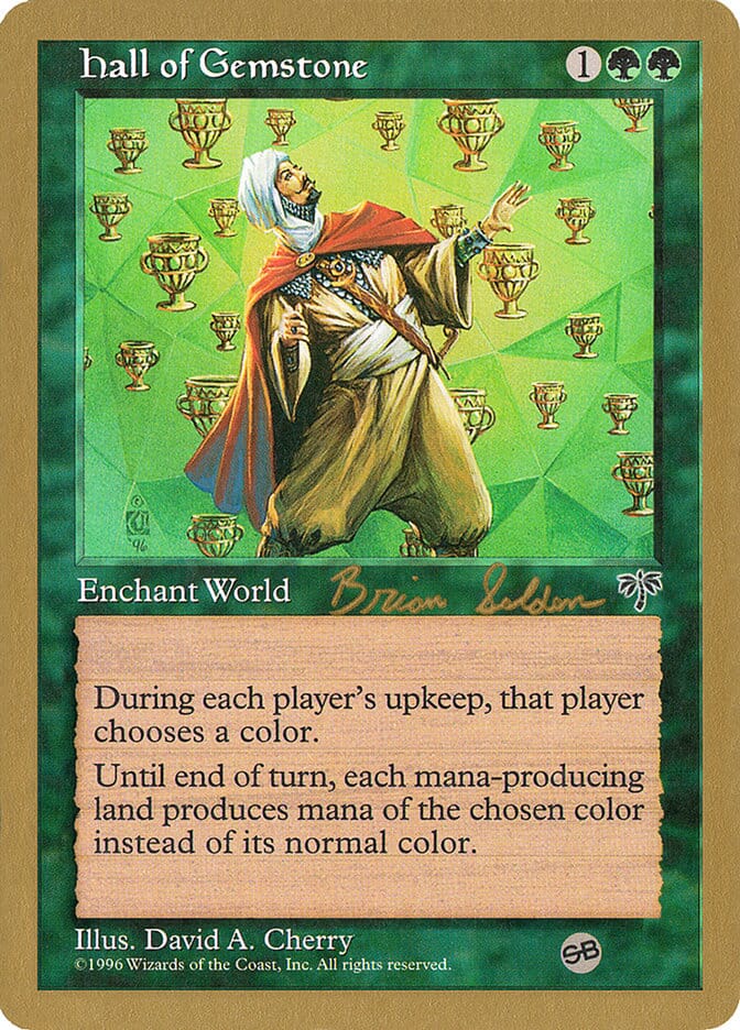 Hall of Gemstone (Brian Selden) (SB) [World Championship Decks 1998] MTG Single Magic: The Gathering  | Multizone: Comics And Games