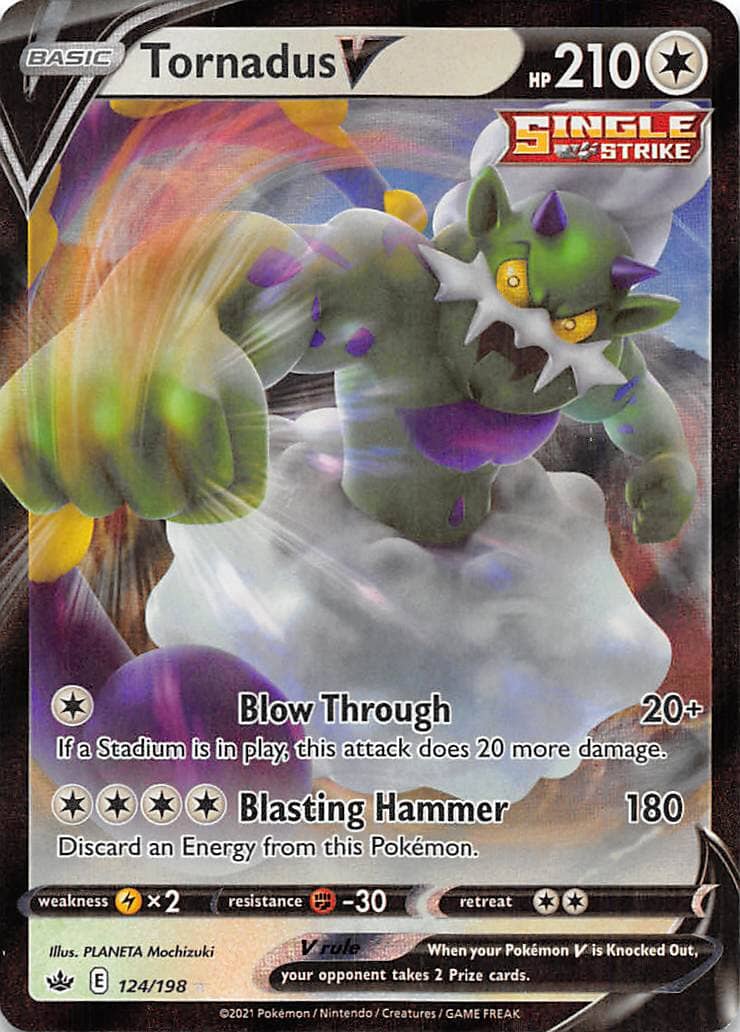 Tornadus V (124/198) [Sword & Shield: Chilling Reign] Pokemon Single Pokémon  | Multizone: Comics And Games