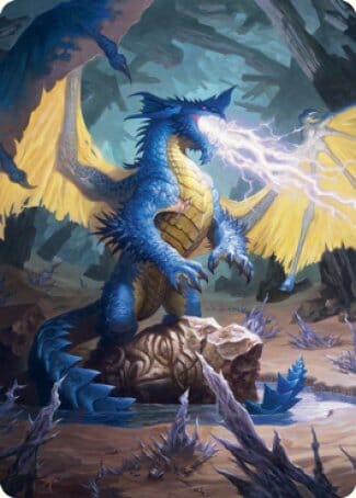 Blue Dragon Art Card [Dungeons & Dragons: Adventures in the Forgotten Realms Art Series] MTG Single Magic: The Gathering  | Multizone: Comics And Games