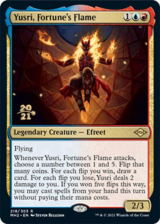 Yusri, Fortune's Flame [Modern Horizons 2 Prerelease Promos] MTG Single Magic: The Gathering  | Multizone: Comics And Games