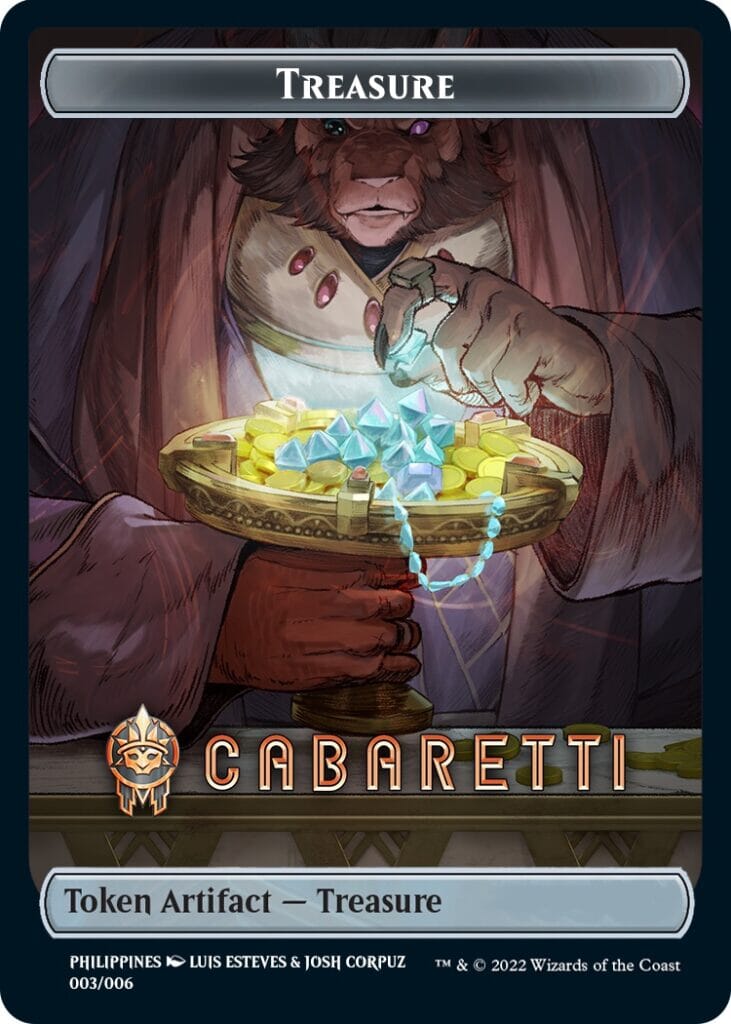 Treasure Token (Cabaretti) (Southeast Asia Artists) [Streets of New Capenna Tokens] MTG Single Magic: The Gathering  | Multizone: Comics And Games