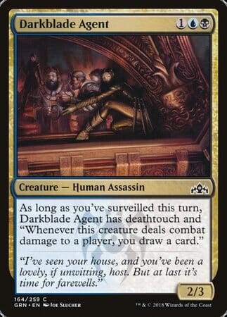 Darkblade Agent [Guilds of Ravnica] MTG Single Magic: The Gathering  | Multizone: Comics And Games