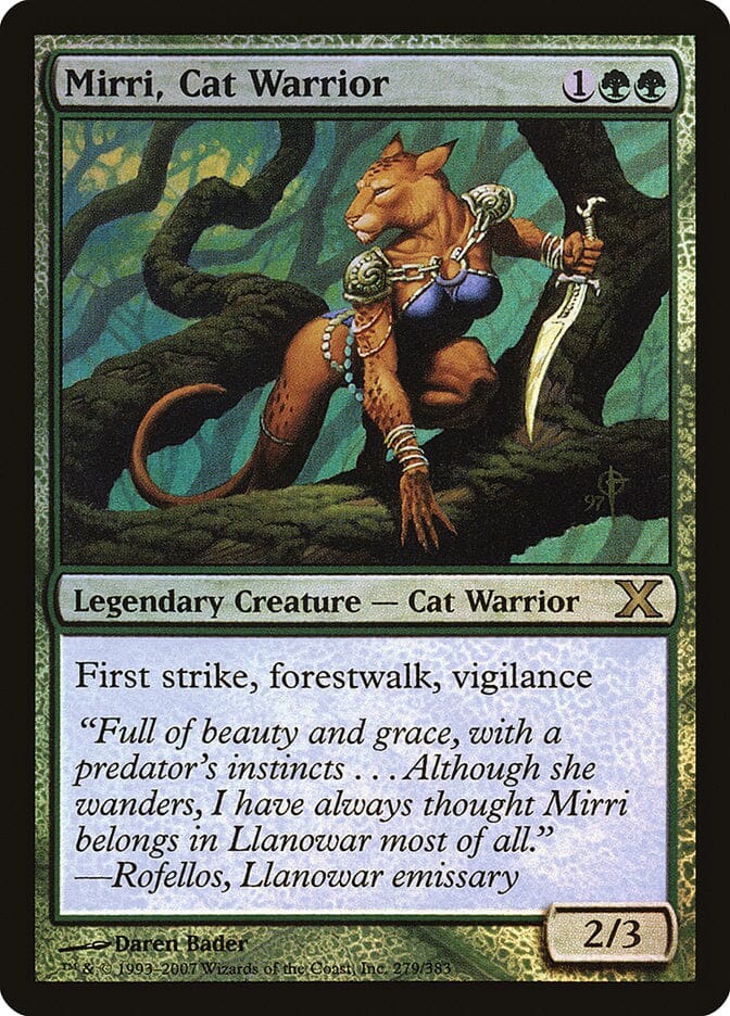 Mirri, Cat Warrior (Premium Foil) [Tenth Edition] MTG Single Magic: The Gathering  | Multizone: Comics And Games