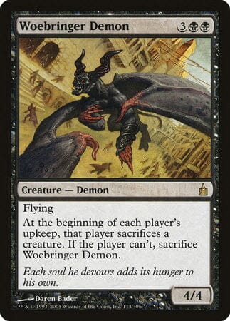 Woebringer Demon [Ravnica: City of Guilds] MTG Single Magic: The Gathering  | Multizone: Comics And Games