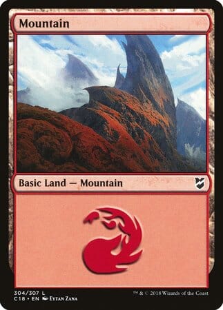 Mountain (304) [Commander 2018] MTG Single Magic: The Gathering  | Multizone: Comics And Games