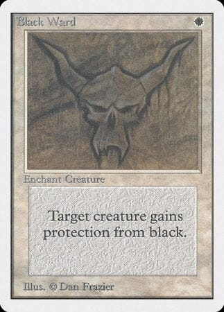 Black Ward [Unlimited Edition] MTG Single Magic: The Gathering  | Multizone: Comics And Games