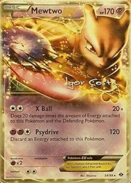 Mewtwo EX (54/99) (Pesadelo Prism - Igor Costa) [World Championships 2012] Pokemon Single Pokémon  | Multizone: Comics And Games
