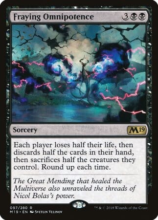 Fraying Omnipotence [Core Set 2019] MTG Single Magic: The Gathering  | Multizone: Comics And Games