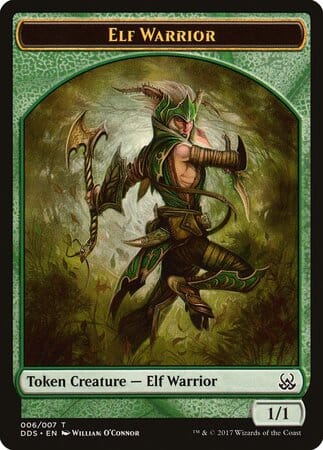 Elf Warrior Token [Duel Decks: Mind vs. Might Tokens] MTG Single Magic: The Gathering  | Multizone: Comics And Games