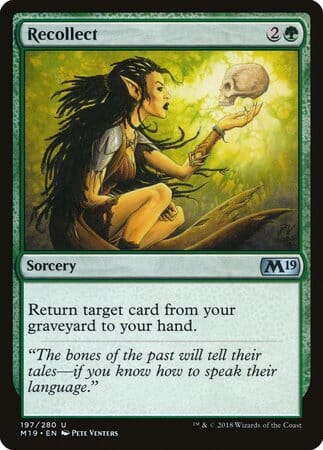 Recollect [Core Set 2019] MTG Single Magic: The Gathering  | Multizone: Comics And Games