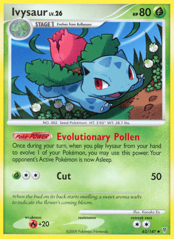Ivysaur (62/147) [Platinum: Supreme Victors] Pokemon Single Pokémon  | Multizone: Comics And Games