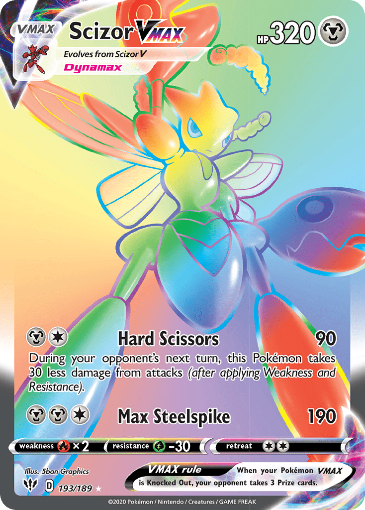 Scizor VMAX (193/189) [Sword & Shield: Darkness Ablaze] Pokemon Single Pokémon  | Multizone: Comics And Games