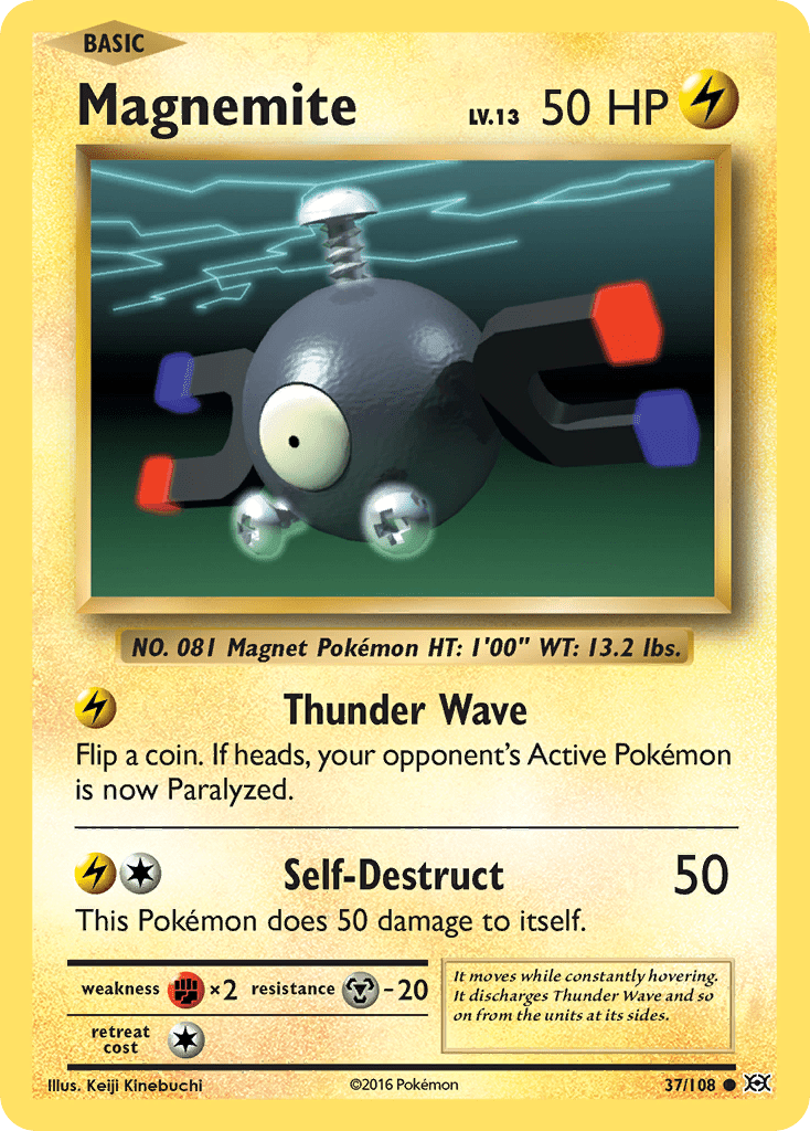 Magnemite (37/108) [XY: Evolutions] Pokemon Single Pokémon  | Multizone: Comics And Games