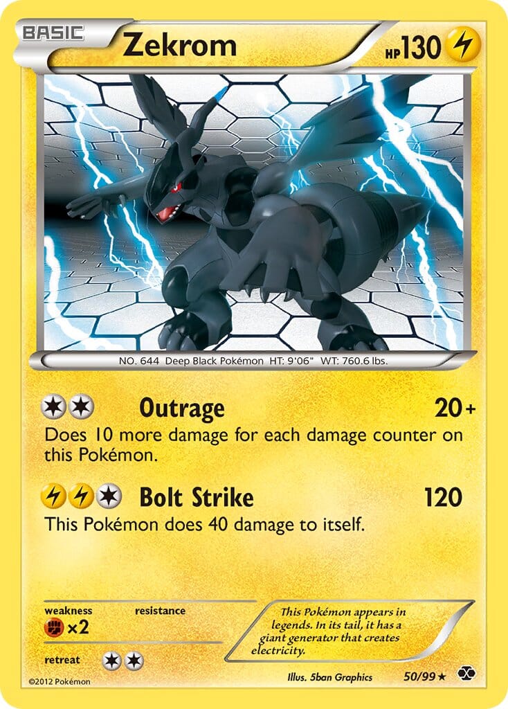 Zekrom (50/99) (Theme Deck Exclusive) [Black & White: Next Destinies] Pokemon Single Pokémon  | Multizone: Comics And Games