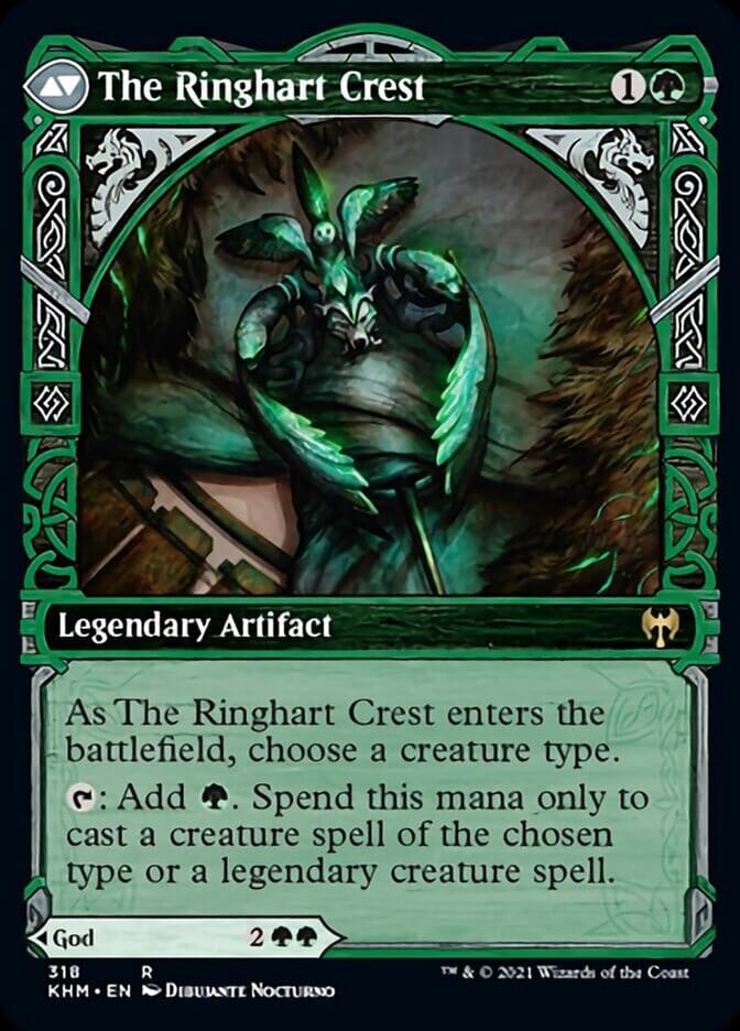 Kolvori, God of Kinship // The Ringhart Crest (Showcase) [Kaldheim] MTG Single Magic: The Gathering  | Multizone: Comics And Games