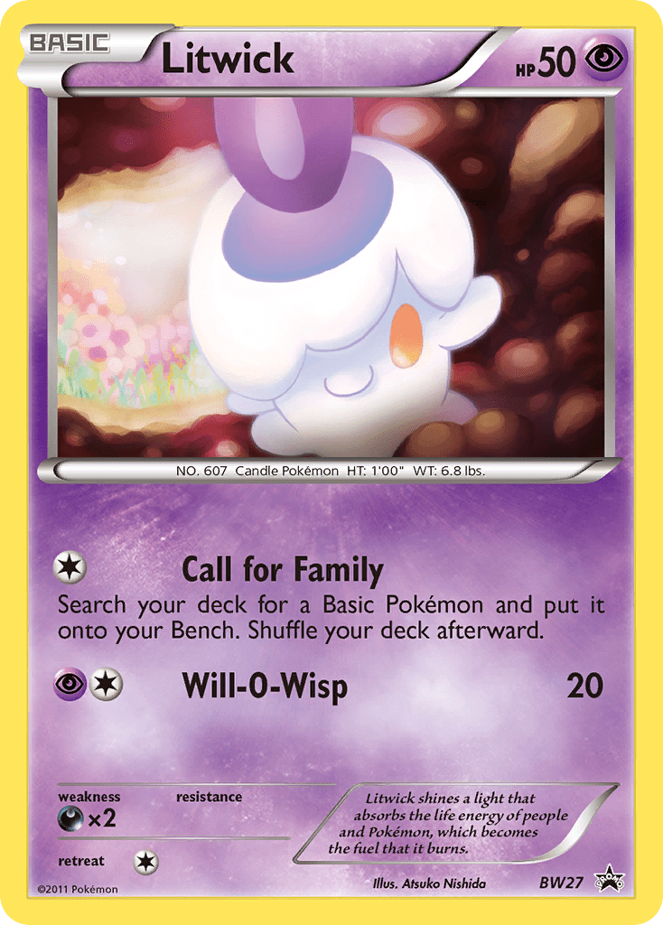 Litwick (BW27) [Black & White: Black Star Promos] Pokemon Single Pokémon  | Multizone: Comics And Games
