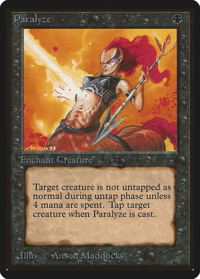 Paralyze [Limited Edition Beta] MTG Single Magic: The Gathering  | Multizone: Comics And Games