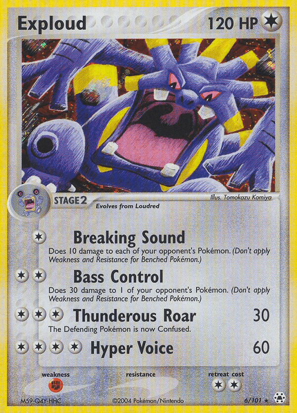 Exploud (6/101) [EX: Hidden Legends] Pokemon Single Pokémon  | Multizone: Comics And Games