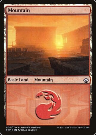 Mountain - Boros (A07) [GRN Ravnica Weekend] MTG Single Magic: The Gathering  | Multizone: Comics And Games
