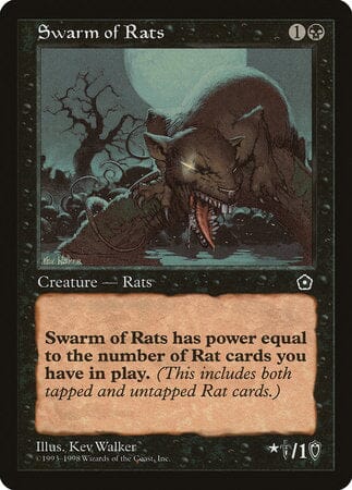 Swarm of Rats [Portal Second Age] MTG Single Magic: The Gathering  | Multizone: Comics And Games