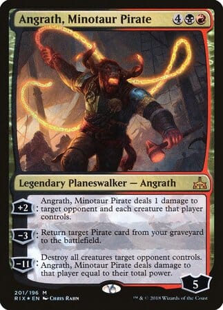 Angrath, Minotaur Pirate [Rivals of Ixalan] MTG Single Magic: The Gathering  | Multizone: Comics And Games