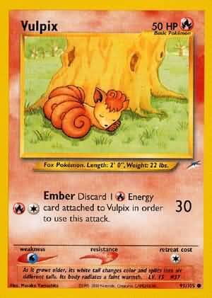 Vulpix (91/105) [Neo Destiny Unlimited] Pokemon Single Pokémon  | Multizone: Comics And Games