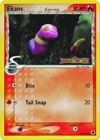Ekans (47/101) (Delta Species) (Stamped) [EX: Dragon Frontiers] Pokemon Single Pokémon  | Multizone: Comics And Games