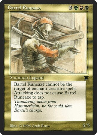 Bartel Runeaxe [Legends] MTG Single Magic: The Gathering  | Multizone: Comics And Games