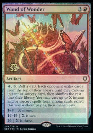 Wand of Wonder [Commander Legends: Battle for Baldur's Gate Prerelease Promos] MTG Single Magic: The Gathering  | Multizone: Comics And Games