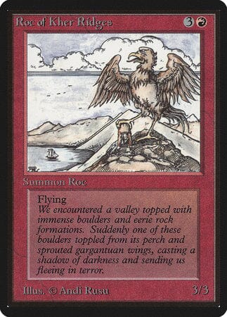 Roc of Kher Ridges [Limited Edition Beta] MTG Single Magic: The Gathering  | Multizone: Comics And Games