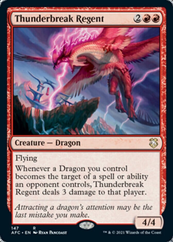 Thunderbreak Regent [Dungeons & Dragons: Adventures in the Forgotten Realms Commander] MTG Single Magic: The Gathering  | Multizone: Comics And Games