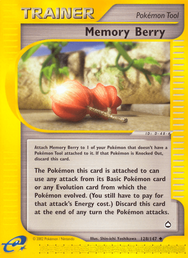 Memory Berry (128/147) [Aquapolis] Pokemon Single Pokémon  | Multizone: Comics And Games