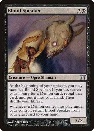 Blood Speaker [Champions of Kamigawa] MTG Single Magic: The Gathering  | Multizone: Comics And Games