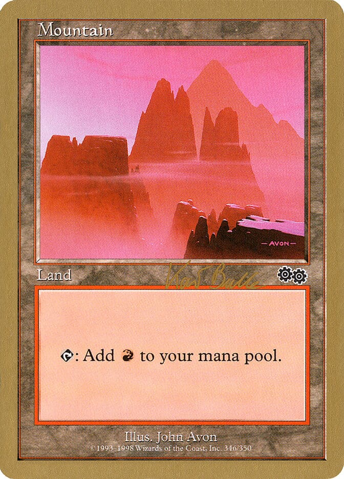 Mountain (kb346) (Kai Budde) [World Championship Decks 1999] MTG Single Magic: The Gathering  | Multizone: Comics And Games