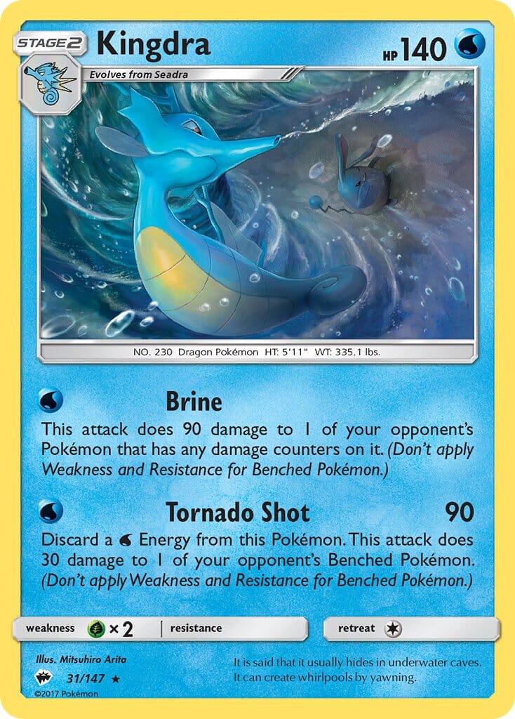 Kingdra (31/147) (Theme Deck Exclusive) [Sun & Moon: Burning Shadows] Pokemon Single Pokémon  | Multizone: Comics And Games