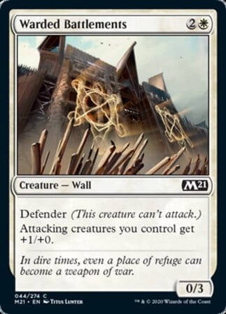 Warded Battlements [Core Set 2021] MTG Single Magic: The Gathering  | Multizone: Comics And Games