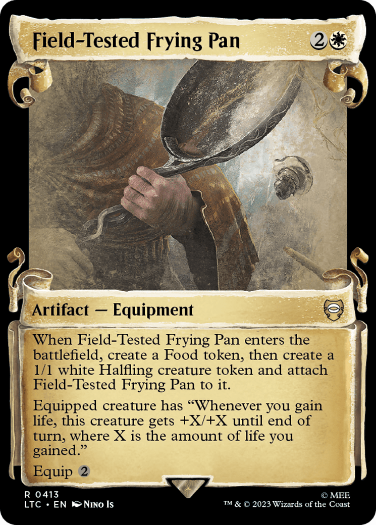 Field-Tested Frying Pan [The Lord of the Rings: Tales of Middle-Earth Commander Showcase Scrolls] MTG Single Magic: The Gathering  | Multizone: Comics And Games