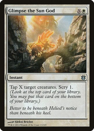 Glimpse the Sun God [Born of the Gods] MTG Single Magic: The Gathering  | Multizone: Comics And Games