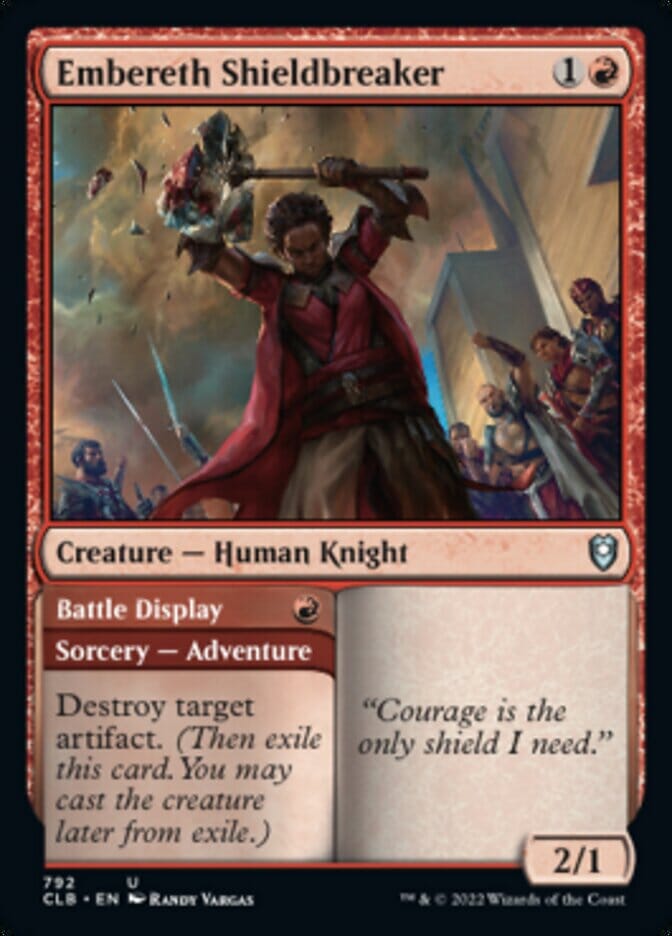 Embereth Shieldbreaker // Battle Display [Commander Legends: Battle for Baldur's Gate] MTG Single Magic: The Gathering  | Multizone: Comics And Games