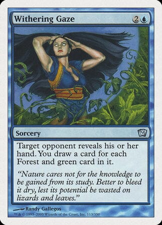 Withering Gaze [Ninth Edition] MTG Single Magic: The Gathering  | Multizone: Comics And Games