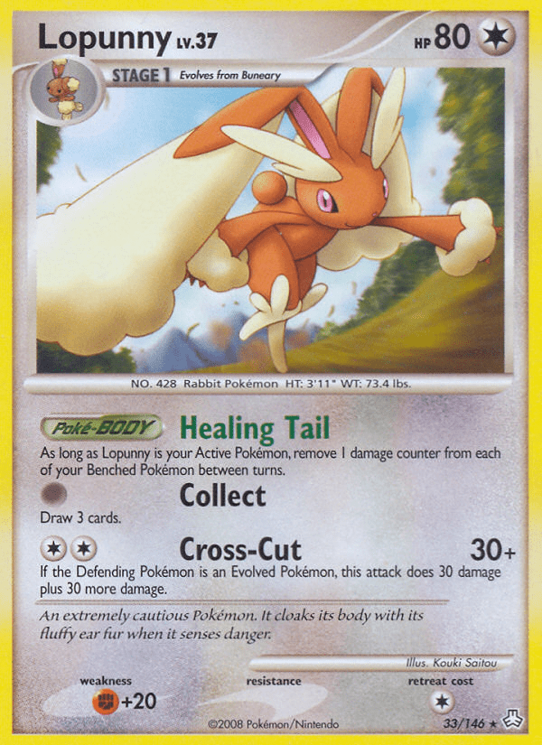 Lopunny (33/146) [Diamond & Pearl: Legends Awakened] Pokemon Single Pokémon  | Multizone: Comics And Games