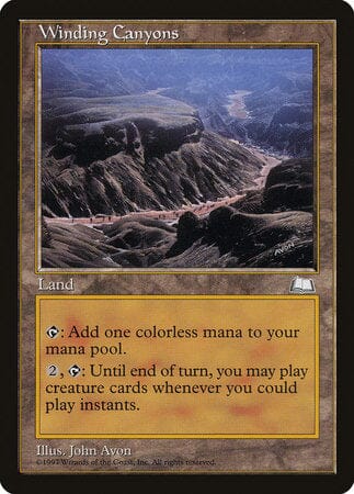 Winding Canyons [Weatherlight] MTG Single Magic: The Gathering  | Multizone: Comics And Games