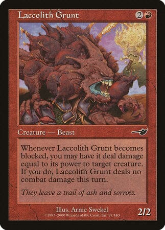 Laccolith Grunt [Nemesis] MTG Single Magic: The Gathering  | Multizone: Comics And Games