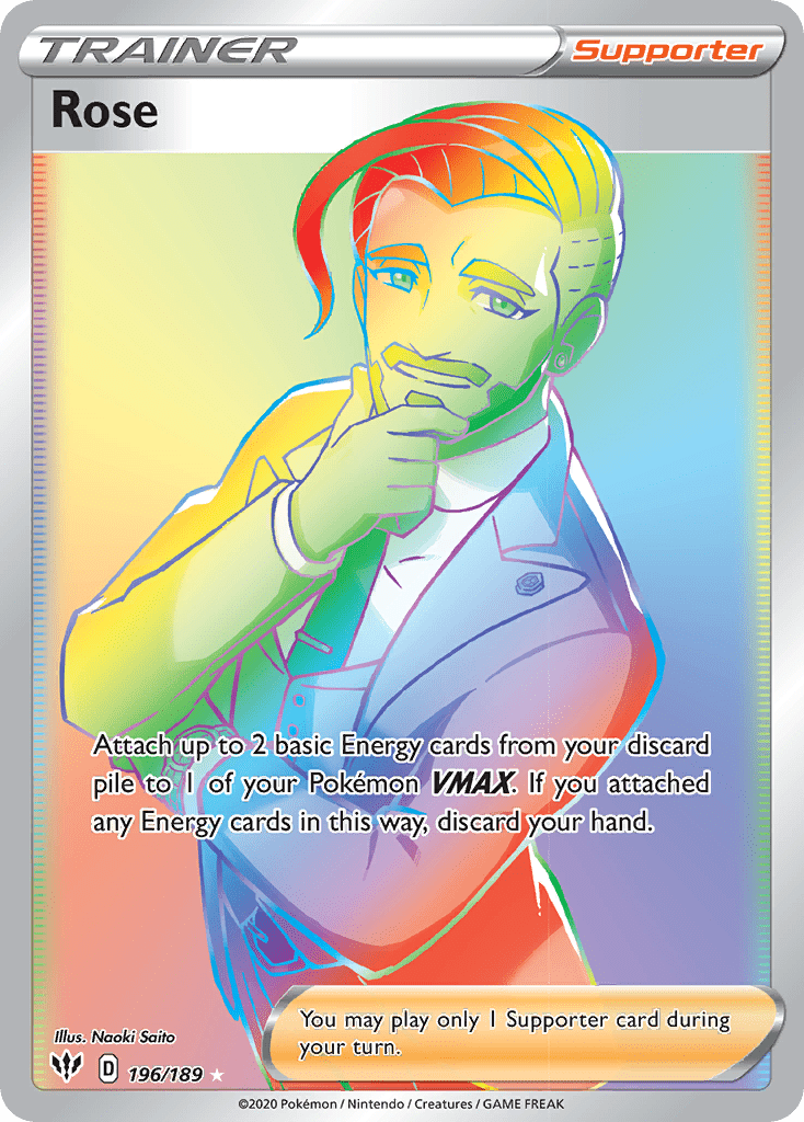 Rose (196/189) [Sword & Shield: Darkness Ablaze] Pokemon Single Pokémon  | Multizone: Comics And Games