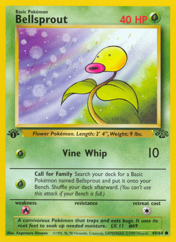 Bellsprout (49/64) [Jungle 1st Edition] Pokemon Single Pokémon  | Multizone: Comics And Games